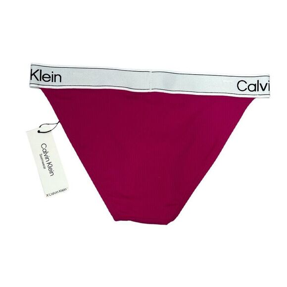 Calvin Klein Swim Bottoms Women's Size Small Logo Waistband Bikini - Picture 4 of 8